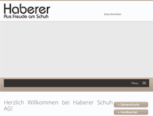 Tablet Screenshot of haberer.ch